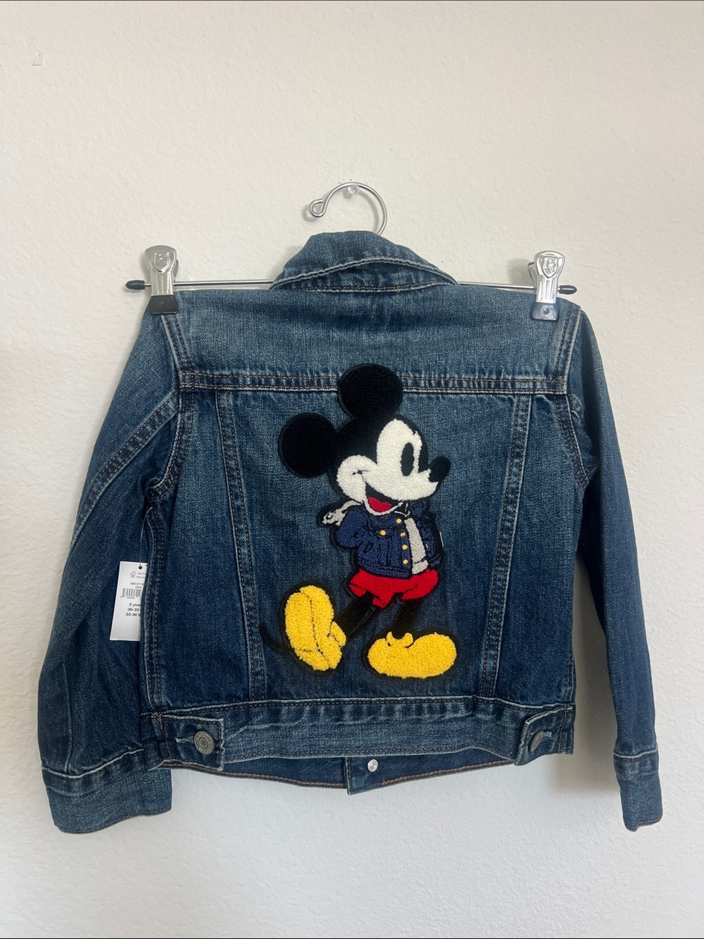 GAP Kids Indigo Denim Jacket Mickey Mouse
